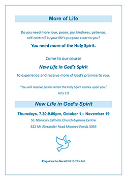 New Life in God's Spirit [Moonee Ponds]